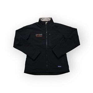 Patagonia Softshell Windbreaker Jacket‎ Full Zip Mens Large Black